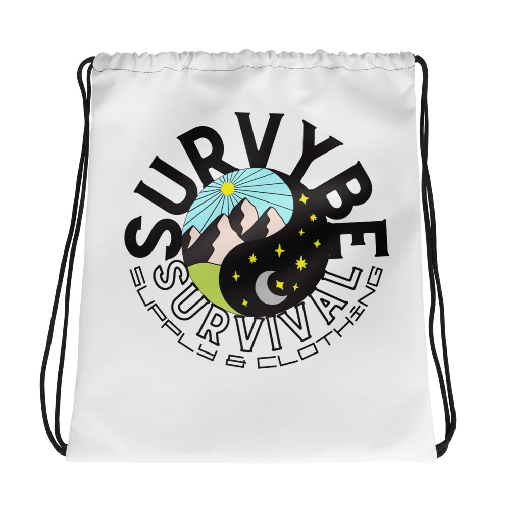 The SurVybe Essential Survival Drawstring bag