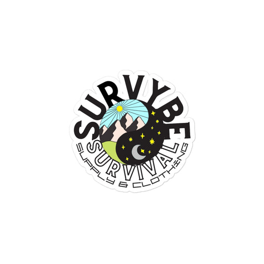 SurVybe Survival Supply & Clothing Bubble-free Stickers