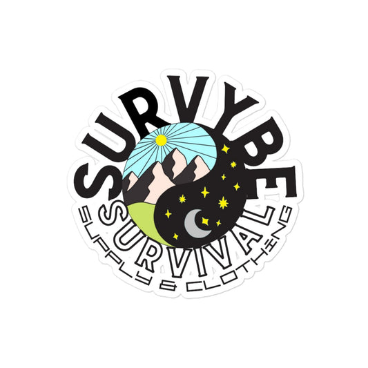 SurVybe Survival Supply & Clothing Bubble-free Stickers