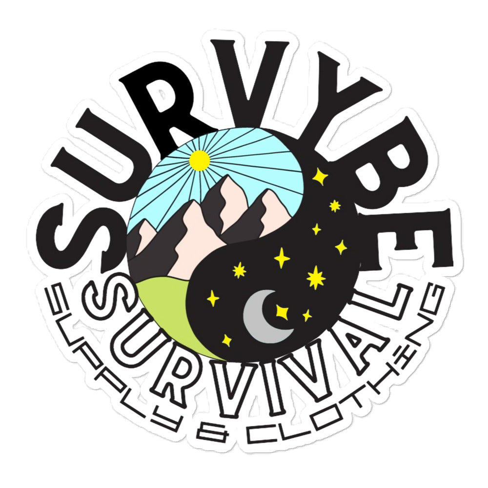 SurVybe Survival Supply & Clothing Bubble-free Stickers