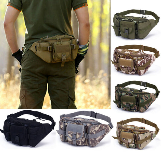 Utility Tactical Men Waist Fanny Bag Pack Pouch Military Camping Hiking Climb Hip Bum Belt Bag