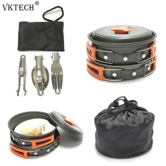 VKTECH 12-Piece Survival Cookware Set