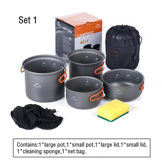 Ultralight Camping Cookware Cooking Gear Set