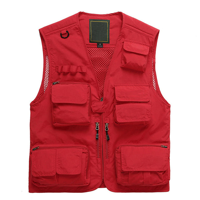 Mountainskin Men Hiking Vests Outdoor Multi-pockets Unloading Dry Thin Mesh Military Cargo Male Photograp Coats Waistcoat VA707