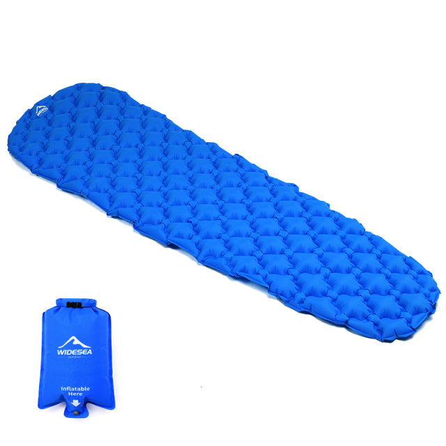 Widesea Camping Inflatable Mattress In Tent Folding Camp Bed  Sleeping Pad Picnic Blanket Travel Air Mat Camping Equipment