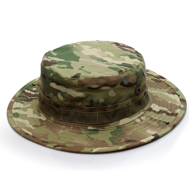 US Army Camouflage BOONIE HAT Thicken Military Tactical Cap Hunting Hiking Climbing Camping MULTICAM HAT 20 Color KA056