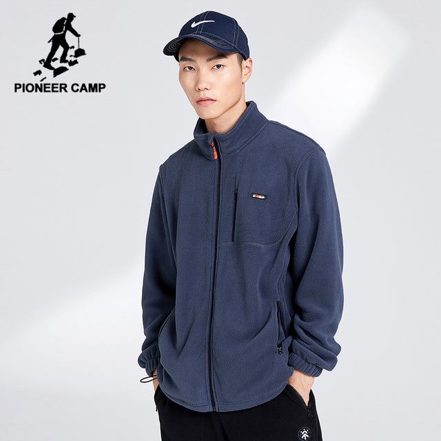 Pioneer Camp warm fleece hoodies men brand-clothing autumn winter zipper sweatshirts male quality men clothing AJK902321