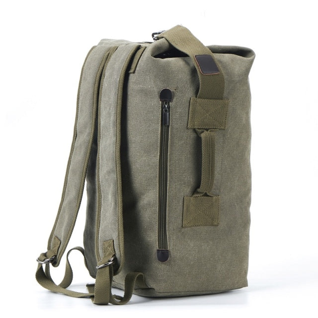 The Essential Survival Canvas Rucksack Bucket-style Backpack