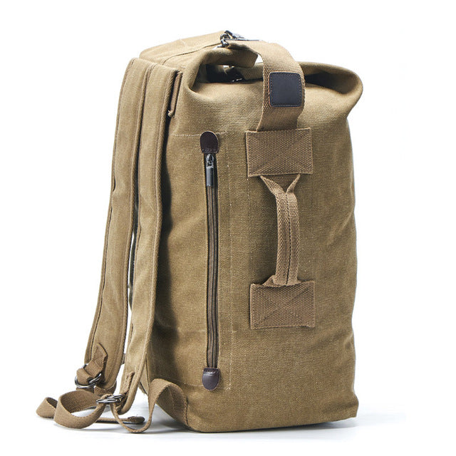 The Essential Survival Canvas Rucksack Bucket-style Backpack