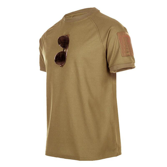 Tactical T-Shirts Men Sport Outdoor Military Tee Quick Dry Short Sleeve Shirt Hiking Hunting Army Combat Men Clothing Breathable