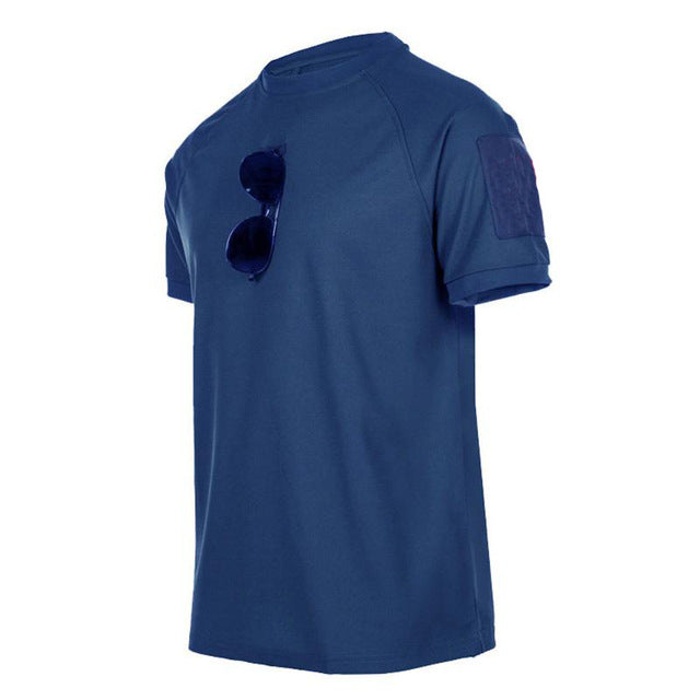 Tactical T-Shirts Men Sport Outdoor Military Tee Quick Dry Short Sleeve Shirt Hiking Hunting Army Combat Men Clothing Breathable