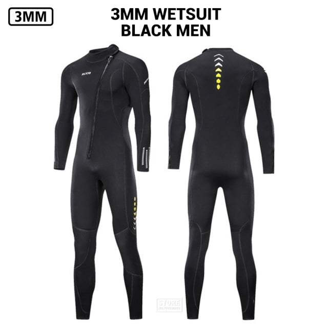 Men Wetsuit 3mm Neoprene Surfing Scuba Diving Snorkeling Swimming Body Suit Wet Suit Surf Kitesurf  Clothes Equipment