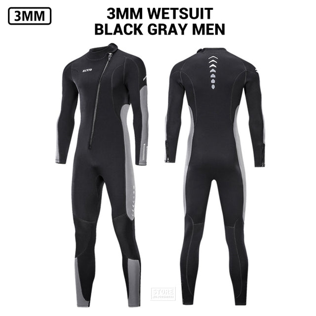 Men Wetsuit 3mm Neoprene Surfing Scuba Diving Snorkeling Swimming Body Suit Wet Suit Surf Kitesurf  Clothes Equipment