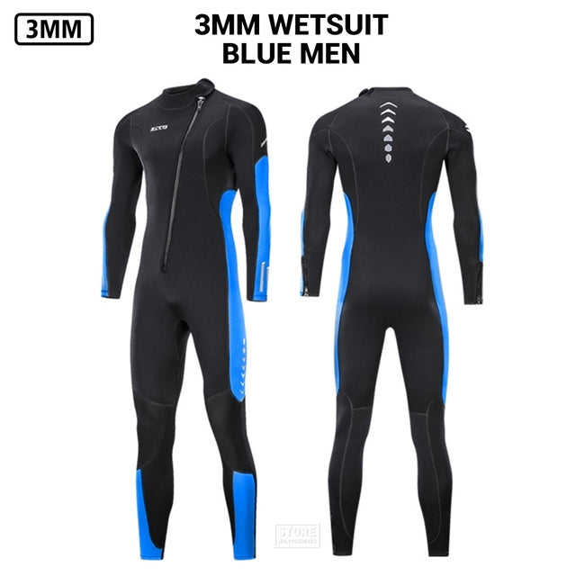 Men Wetsuit 3mm Neoprene Surfing Scuba Diving Snorkeling Swimming Body Suit Wet Suit Surf Kitesurf  Clothes Equipment