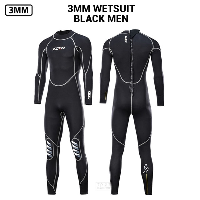 Men Wetsuit 3mm Neoprene Surfing Scuba Diving Snorkeling Swimming Body Suit Wet Suit Surf Kitesurf  Clothes Equipment