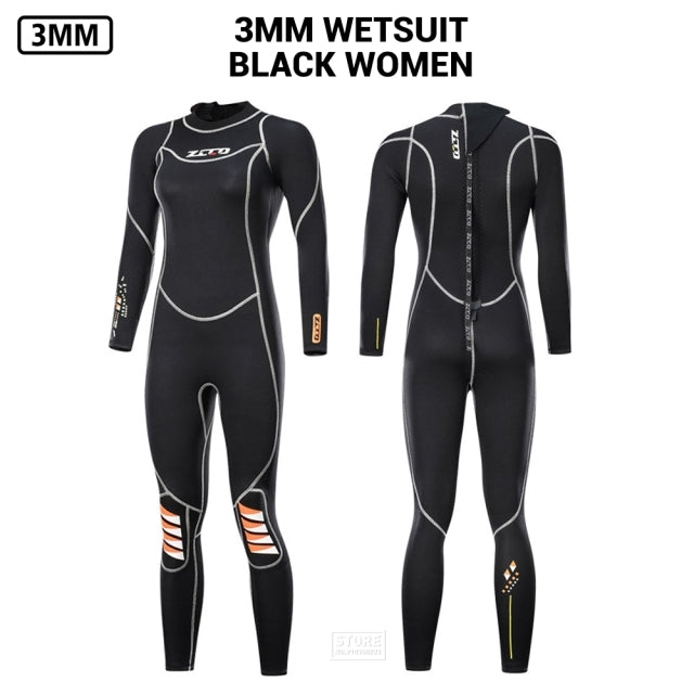 Men Wetsuit 3mm Neoprene Surfing Scuba Diving Snorkeling Swimming Body Suit Wet Suit Surf Kitesurf  Clothes Equipment