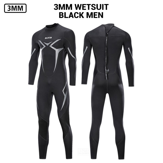 Men Wetsuit 3mm Neoprene Surfing Scuba Diving Snorkeling Swimming Body Suit Wet Suit Surf Kitesurf  Clothes Equipment