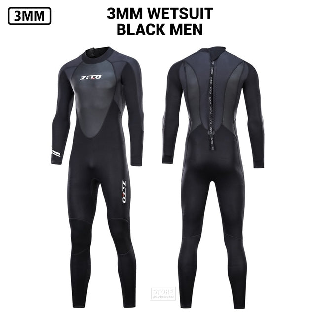 Men Wetsuit 3mm Neoprene Surfing Scuba Diving Snorkeling Swimming Body Suit Wet Suit Surf Kitesurf  Clothes Equipment