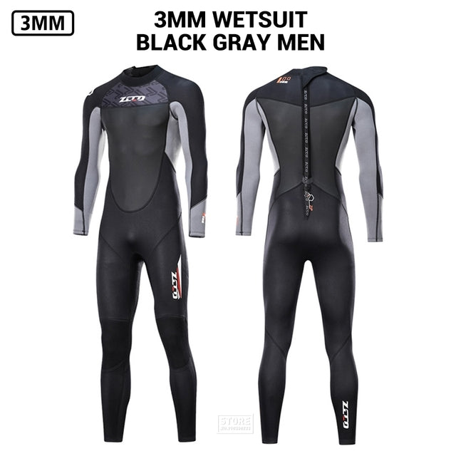 Men Wetsuit 3mm Neoprene Surfing Scuba Diving Snorkeling Swimming Body Suit Wet Suit Surf Kitesurf  Clothes Equipment