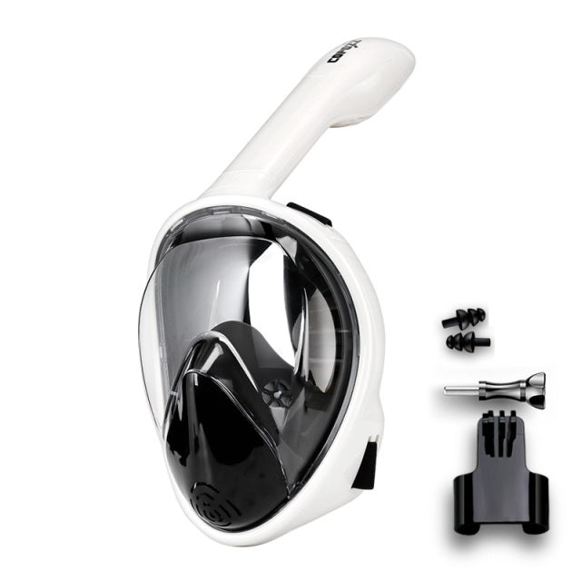 The Water Warrior Full-Face Snorkel Mask with Camera Mount