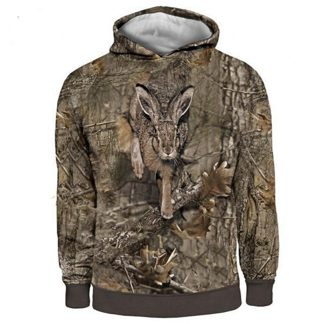 Spring And Autumn Maple Leaves Camouflage 3D Hoodies Men Women Outdoor Fishing Camping Hunting Clothing Unisex Hooded Coats Tops