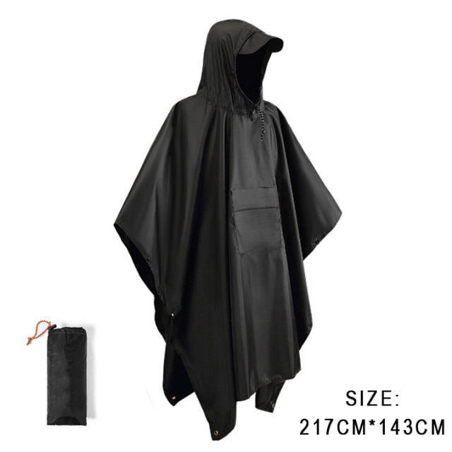 The 3-in-1 Waterproof Survival Poncho