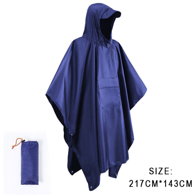 The 3-in-1 Waterproof Survival Poncho