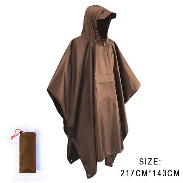 The 3-in-1 Waterproof Survival Poncho