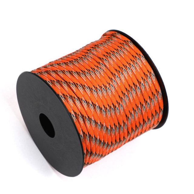 New 2021 50m Paracord 4mm Paracord 7 Strand Core Outdoor Camping Rope Parachute Cord Lanyard Tent Multifunction Cordave