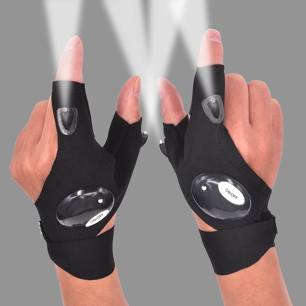 The Fingerless LED Flashlight Glove