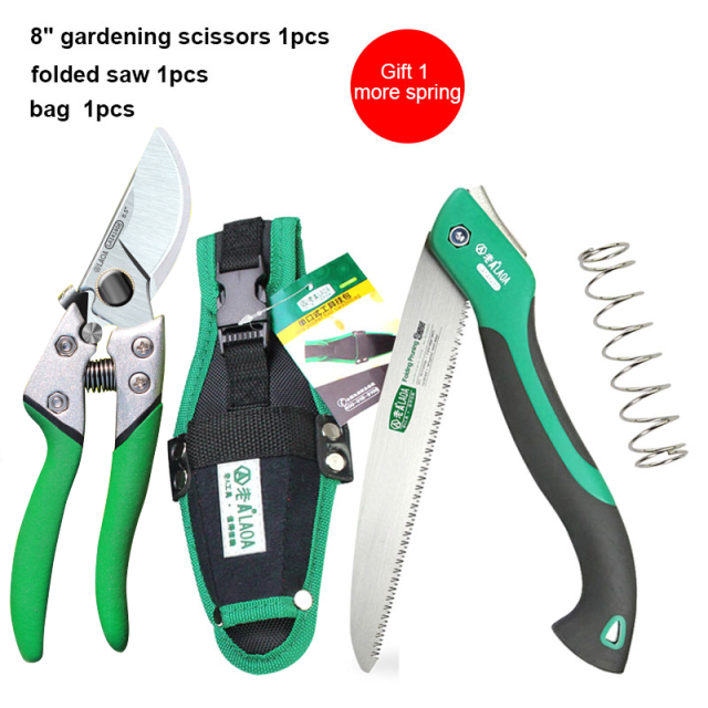 LAOA Camping Saw Foldable Portable Secateurs Gardening Pruner 10 Inch Tree Trimmers Garden Tool for Woodworking Folding Hand Saw