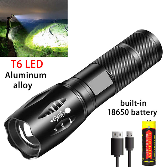 The USB-Rechargeable Outdoor Camping Flash Light