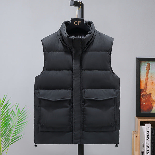 Men Vests Winter Sleeveless Jacket Cargo Man Hoodies Thick Camouflage Men&#39;s Clothing Plus Size 6XL 7XL 8XL 9XL Mens Waistcoat