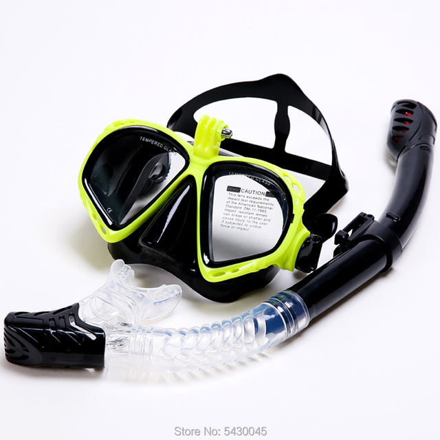 The Water Warrior Snorkel Tube & Goggles Set