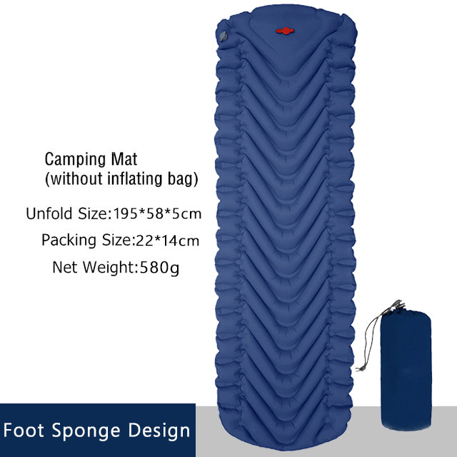 Zomake ultralight sleeping pad fast filling air bag camping sleeping mattress trekking hiking camping mattress inflatable Single