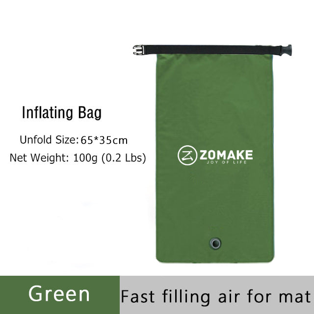 Zomake ultralight sleeping pad fast filling air bag camping sleeping mattress trekking hiking camping mattress inflatable Single