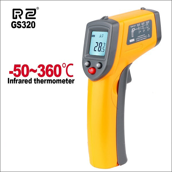 RZ Digital Non-Contact Infrared Thermometer Mini Laser IR Thermometer Temperaure -50~550C Sensor Controller Handheld Pyrometer