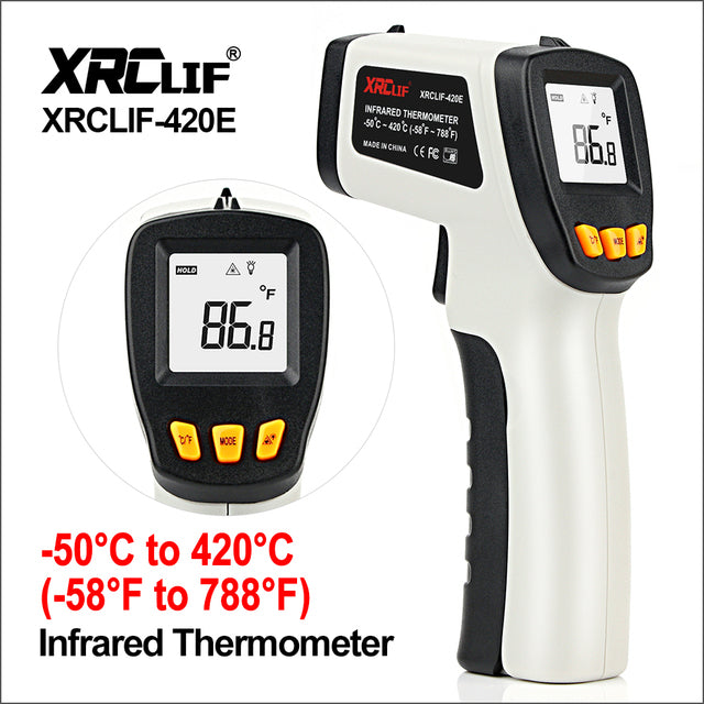 RZ Digital Non-Contact Infrared Thermometer Mini Laser IR Thermometer Temperaure -50~550C Sensor Controller Handheld Pyrometer