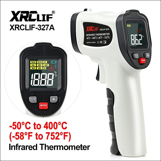 RZ Digital Non-Contact Infrared Thermometer Mini Laser IR Thermometer Temperaure -50~550C Sensor Controller Handheld Pyrometer