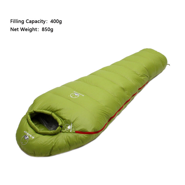 The Ultimate Goose-Down Sleeping Bag by Black Snow