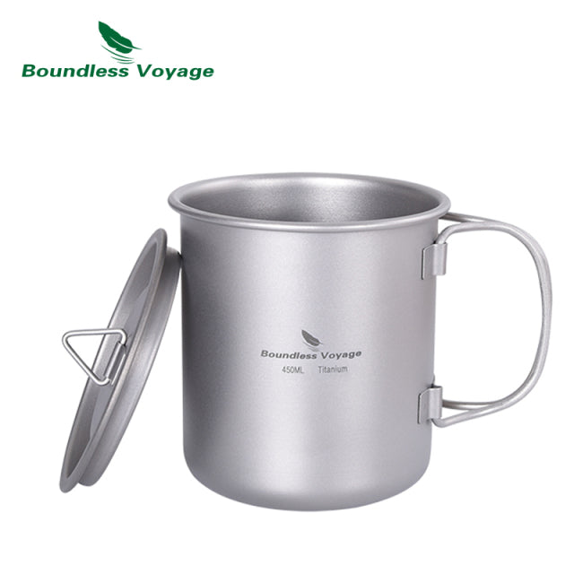 The Ultimate Survival Titanium Camping Pot Cup Set