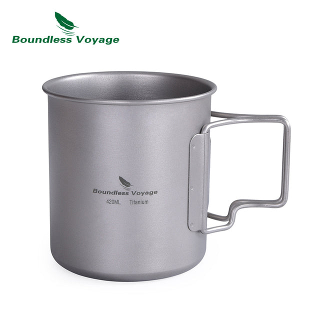 The Ultimate Survival Titanium Camping Pot Cup Set