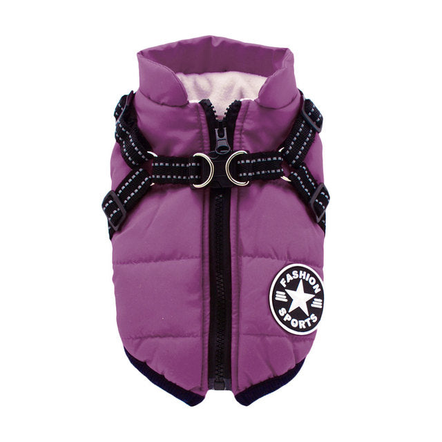 Pet Dog Winter Coat Small Dog Clothes Warm Dog Jacket Puppy Outfit Dog Coat Clothing For Dogs for Hiking Camping with Zipper