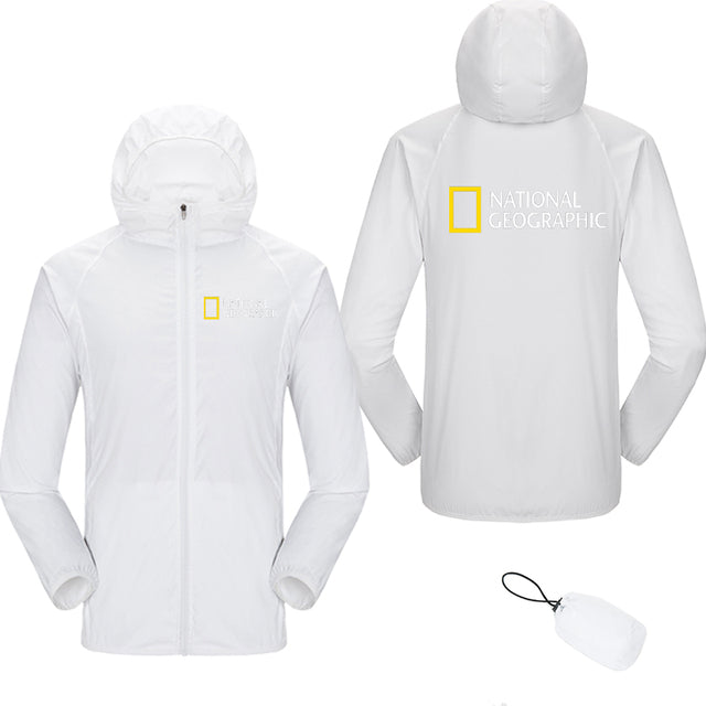 National Geographic Waterproof  jacket Sun Protection jacket Clothing Fishing Quick Dry Skin Windbreaker Sports outdoor jacket