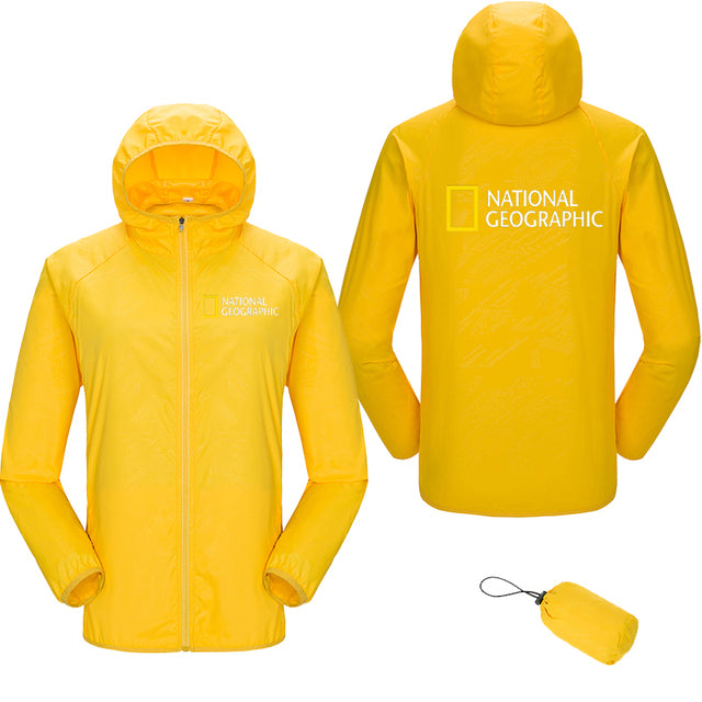 National Geographic Waterproof  jacket Sun Protection jacket Clothing Fishing Quick Dry Skin Windbreaker Sports outdoor jacket