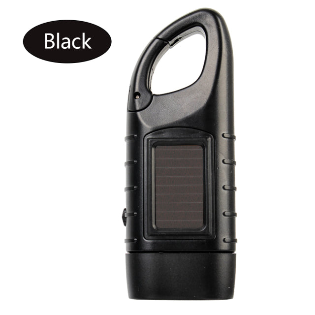 The Essential Survival Solar-Powered Crank LED Flashlight