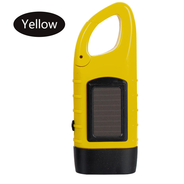 The Essential Survival Solar-Powered Crank LED Flashlight