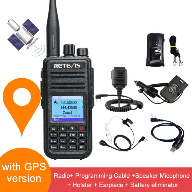 Retevis RT3S DMR Digital Walkie Talkie Ham Radio Stations Walkie-talkies Professional Amateur Two-Way Radio VHF UHF GPS APRS 5W