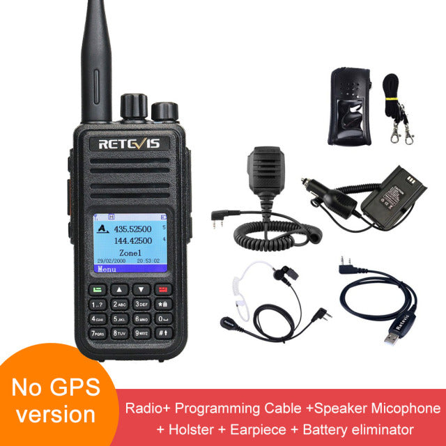 Retevis RT3S DMR Digital Walkie Talkie Ham Radio Stations Walkie-talkies Professional Amateur Two-Way Radio VHF UHF GPS APRS 5W