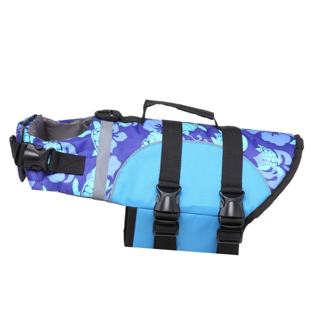 Pet Dog Safety Swimsuit Dog Life Jacket Ripstop Dog Lifesaver Shark Vests With Rescue Handle For Swimming Pool Beach Boating